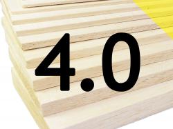 Пластина бальзова 4x100x1000мм (Легка)