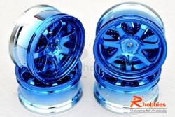 Комплект дисків коліс для шосейних автомоделей 1/10 (сині)