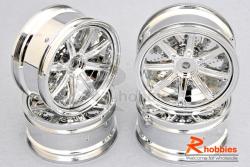 Комплект дисків коліс для шосейних автомоделей 1/10 (срібні)