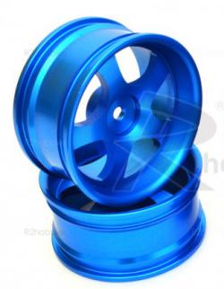 Диски алюминиевые 1/10 RC On-Road DRIFT (синие)