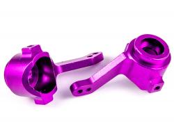 Передний поворотный кулак HSP 102011 (алюминий) 1/10 фиолетовые (пара