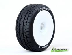 Колеса Louise Buggy 1/8 Racing B-ROCKET Soft белые (пара)