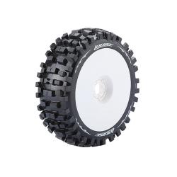 Колеса Louise Buggy 1/8 Racing B-ULLDOZE Soft белые (пара)