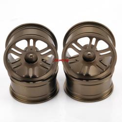 Диски алюминиевые 1/10 RC On-Road DRIFT (gun metal) 4шт.