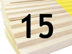 Пластина бальзова 15x100x1000мм (Легка)