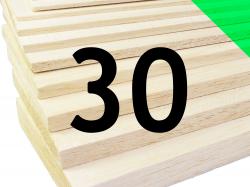 Пластина бальзова 30x100x1000мм (Середня)