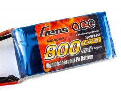 Акумулятор Gens Ace 800mAh 3S 40C