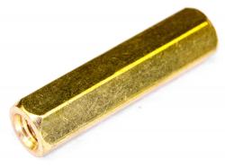 Стойка латунная с двусторонней внутренней резьбой M3х20мм