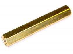 Стійка латунна з двосторонньою внутрішньою різьбою M3х30мм