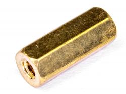 Стойка латунная с двусторонней внутренней резьбой M2х10мм