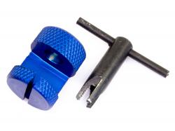 Инструмент TWP для нарезания резьбы на токосьемниках трассовых автомоделей