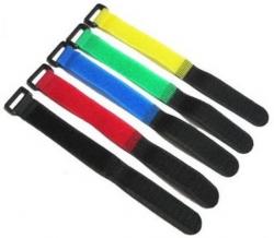 Ремешок (20см) для фиксации аккумулятора на липучке (голубой)