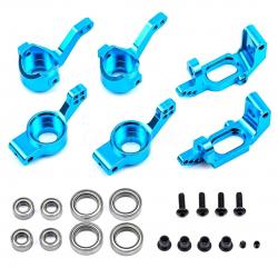 Комплект кулаков и держателей HSP (алюминий) для автомоделей 1/10 синий