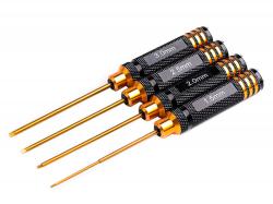 Набір шестигранних викруток 1.5мм/ 2мм/ 2.5мм/ 3мм (титанове покриття)