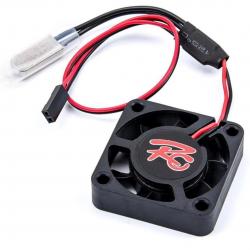 Охлаждающий вентилятор 40х40мм с датчиком температуры (чёрный)