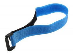 Ремешок (40см) для фиксации аккумулятора на липучке (синий)