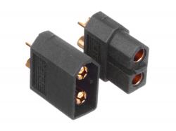 Роз’єм нейлоновий XT60 чорний (пара)