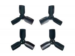 Комплект пропелерів HQProp T1.9x3x3 чорні (вал 1.5мм)
