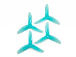 Комплект пропелерів HQProp 3x5x3 блакитні (вал 5мм)