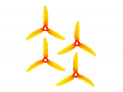 Комплект пропелерів HQProp 4x4.3x3V1S оранжеві (вал 5мм)