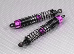 Масляні амортизатори 100мм для автомоделей 1:10 2шт (Фіолетові)