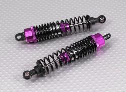 Масляні амортизатори 85мм для автомоделей 1:10 2шт (Фіолетові)