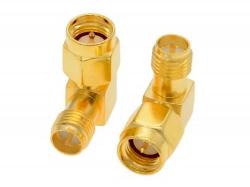 Переходник угловой с SMA (Male) на RP-SMA (Female)