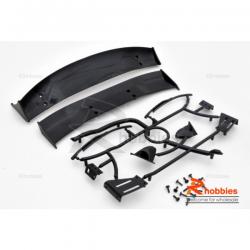 Спойлер для автомоделей з дзеркалами і двірниками 1/10(Чорний)