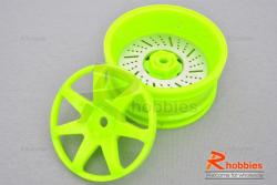 Комплект дисков колес для шоссейных автомоделей 1/10 RC Car (Салатовые)