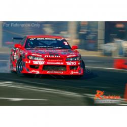 1/10 RC On-Road Car Nissan Silvia S15 PVC Transparent 180mm Body with Light Box, Rear Spoiler & Mask
