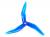 Комплект пропелерів для квадрокоптера Dalprop Nepal 5143.5 (Crystal Blue) (фото 3)