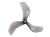 Набір пропелерів Gemfan 2216-3 Clear Gray 4 пари (вал 1.5мм) (фото 2)