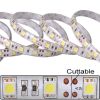 LED cтрічка 5050, холодний білий колір,основа біла, вологозахищена IP65 (5см), Світлина 2